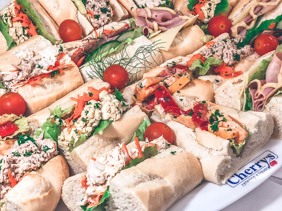 Mini baguettes by Cherry's Catering