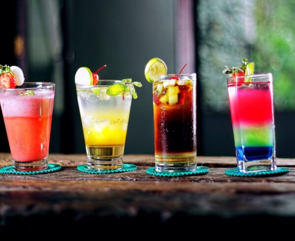 Bar of alcoholic drinks for Daiquiri Day