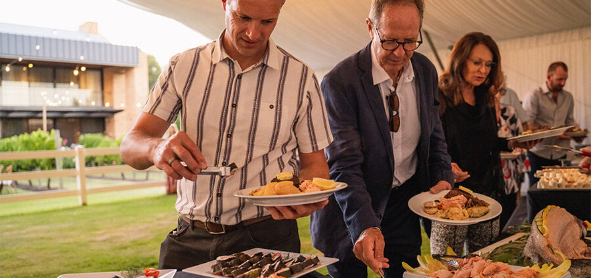 Buffet Style Dining done with Cherry's Catering in Perth