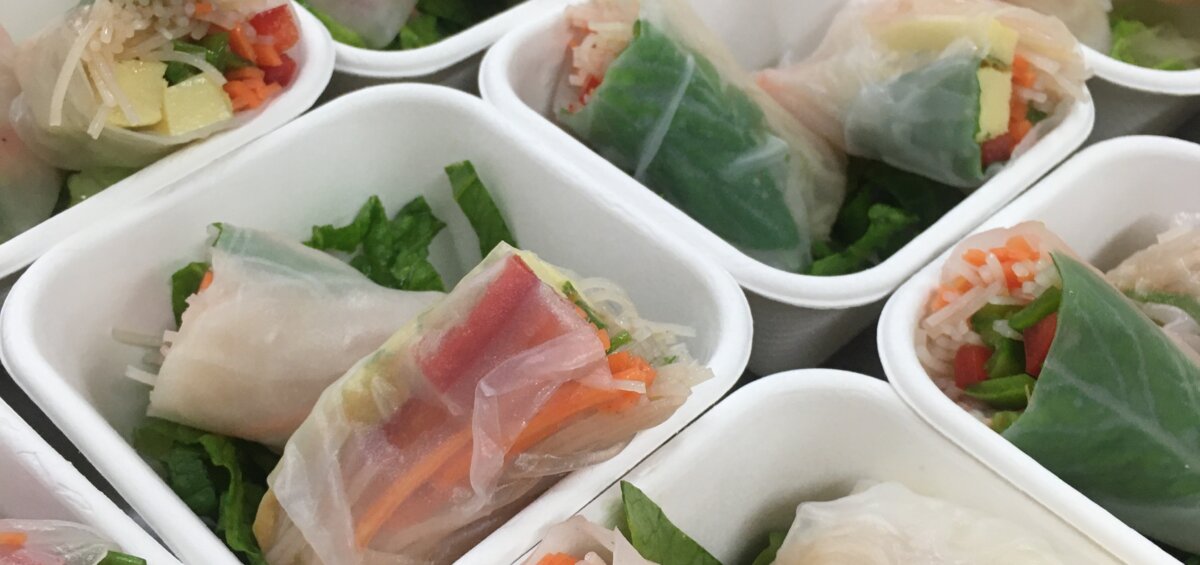 Prawn Vietnamese Rice Paper Rolls by Cherry's Catering for events in Perth