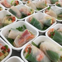 Prawn Vietnamese Rice Paper Rolls by Cherry's Catering for events in Perth