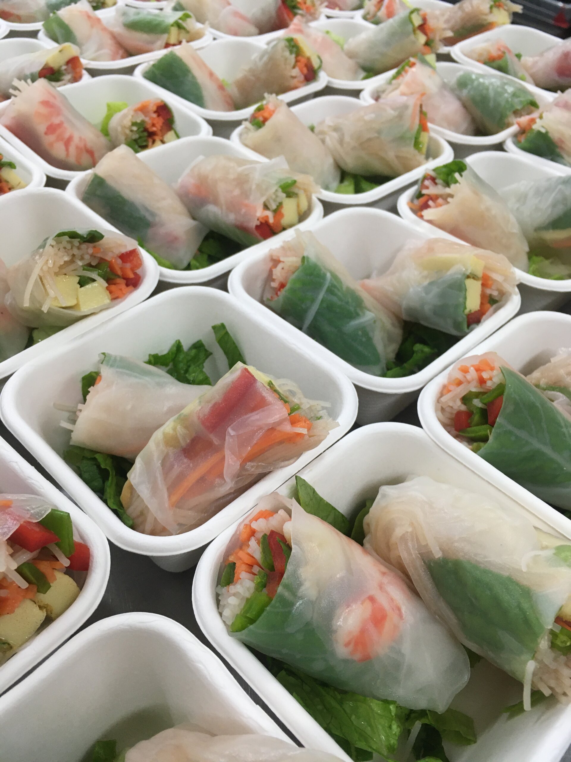 Prawn Vietnamese Rice Paper Rolls by Cherry's Catering for events in Perth