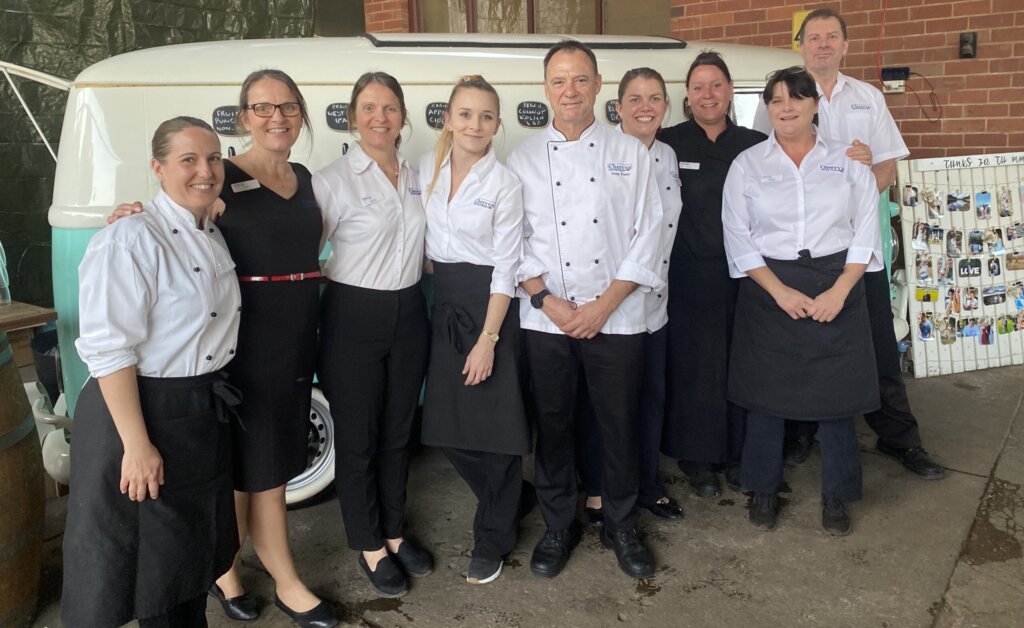 Cherry's Prep & Service Staff before an event in Perth