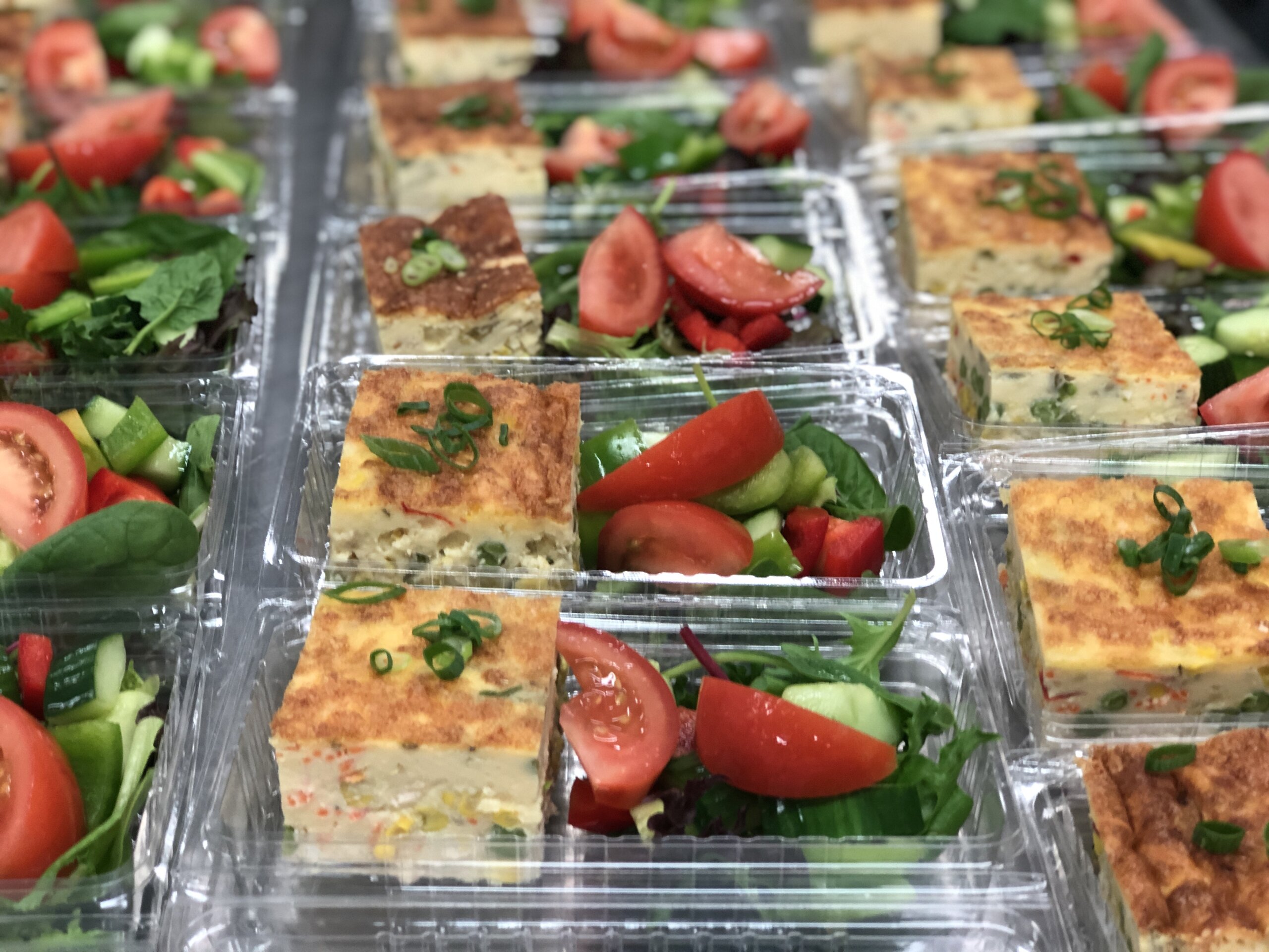 Cherry's Catering Frittata & Salad lunch catering option