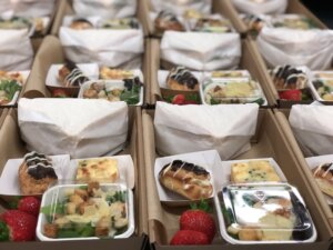 Cherry's Catering individual lunch boxes for corporate and school catering in Perth